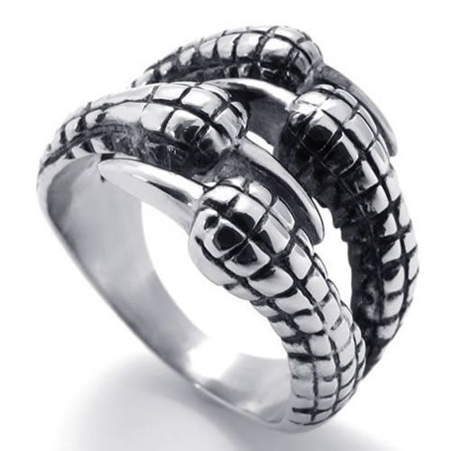 Mens Beast Claw Stainless Steel Ring US Size 7,8,9,10,11,12,13,14 