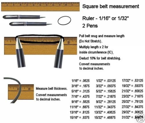 TENMA FLAT DRIVE BELT 13.50 Inch (Price Per Belt)  