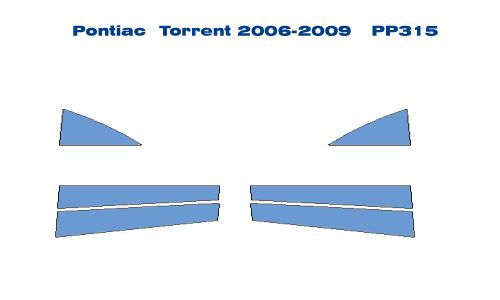 Pontiac Torrent Chrome Pillars Post Parts 06 09  