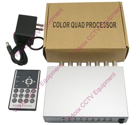 Port Channel 4ch Real time Color Quad Processor CCTV  