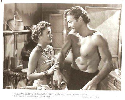 LEX BARKER & VIRGINIA HUSTON Tarzans Peril Warner TV  